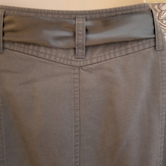 Vintage Tencel Flare Hem Skirt Side Zip  Size M - Picture 5 of 7